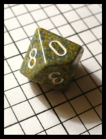 Dice : Dice - 10D - Chessex Gold Blue and Light Blue with White Numerals Granite Opaque - Ebay Aug 2010